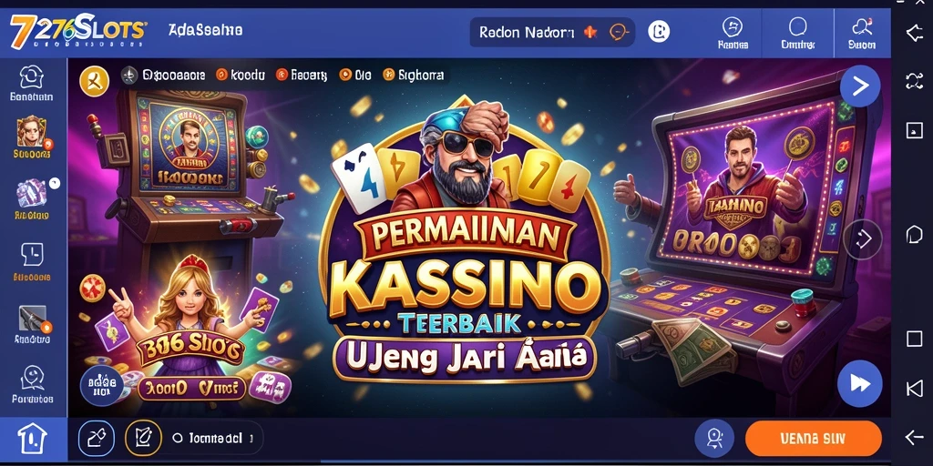 Tampilan gameplay menarik dari 7276SLOTS dengan animasi memukau.