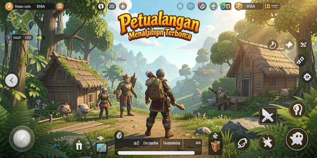 Gameplay seru dalam dunia terbuka 898A yang penuh petualangan.