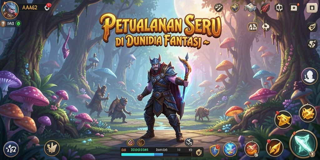 Gameplay AA62 yang epik di dunia petualangan fantastis.
