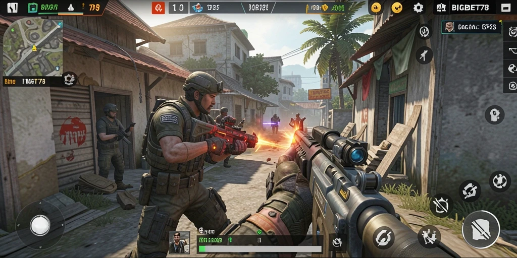 Tangkapan layar gameplay menunjukkan aksi seru di BIGBET78.