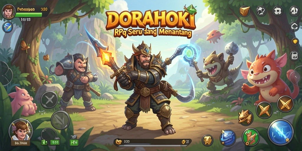 Gameplay DORAHOKI yang mengasyikkan dan mendebarkan