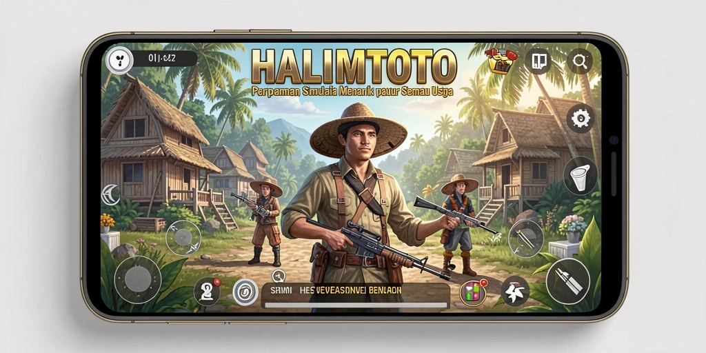 Tampilan gameplay HALIMTOTO yang menarik dan interaktif.