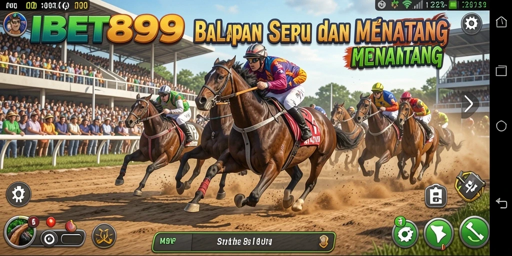 Tampilan gameplay balapan yang intens di IBET899.