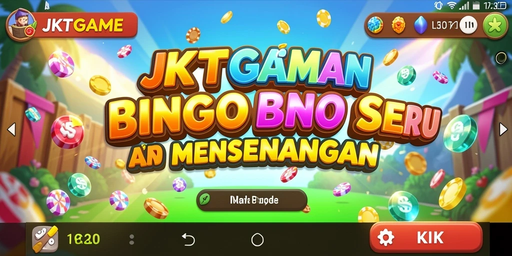 Screenshot JKTGAME menampilkan keseruan gameplay Bingo yang mengasyikkan.