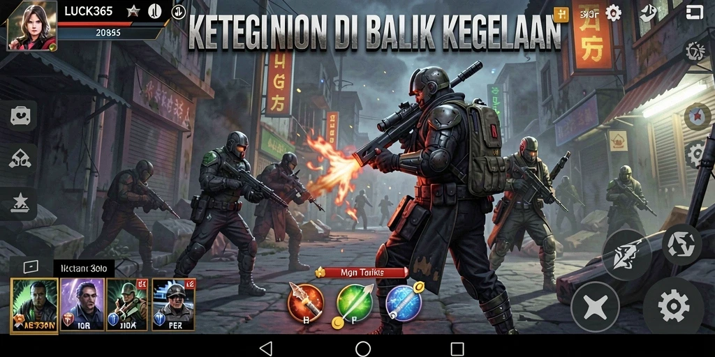 Gambaran gameplay menegangkan di LUCK365, siap menghadapi ketakutan.