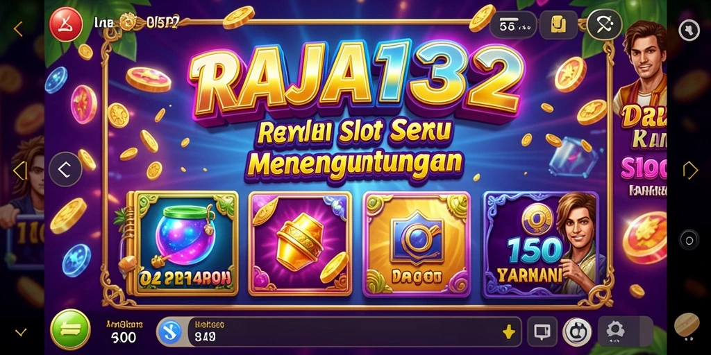 Screenshot utama RAJA132 menampilkan gameplay slot yang menarik.