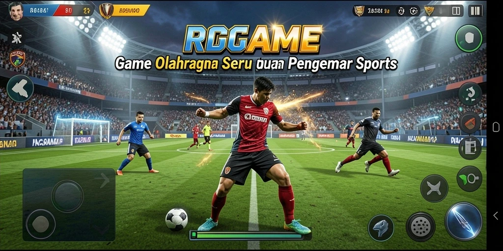 Tampilan gameplay RPGAME yang menarik dan penuh aksi olahraga.