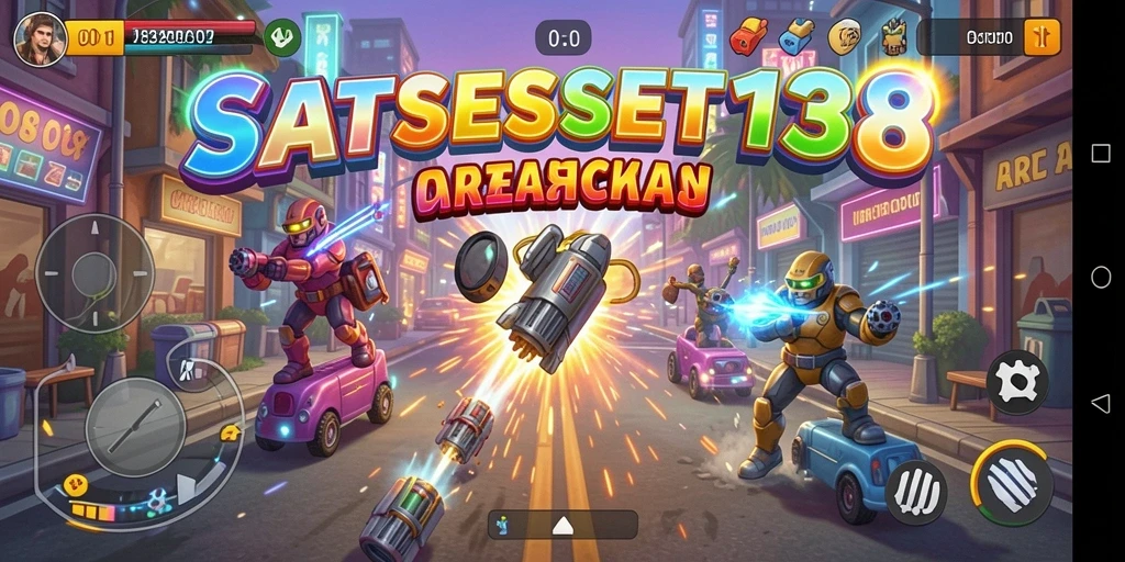 Tampilan gameplay seru SATSET138 dengan berbagai tantangan arcade.