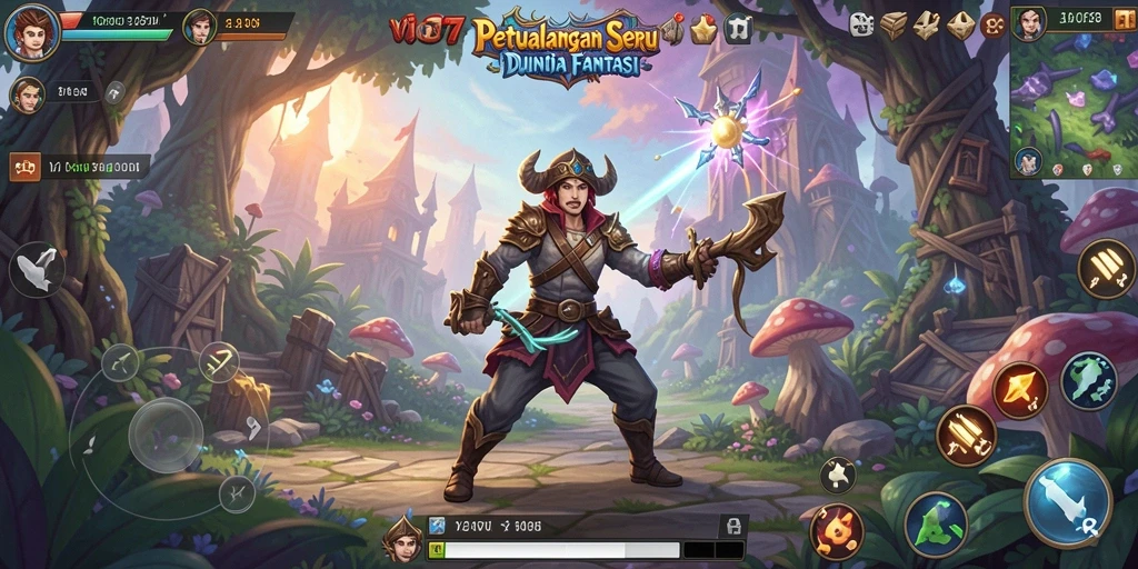 Tampilan gameplay epik di dalam dunia RPG VIO77.
